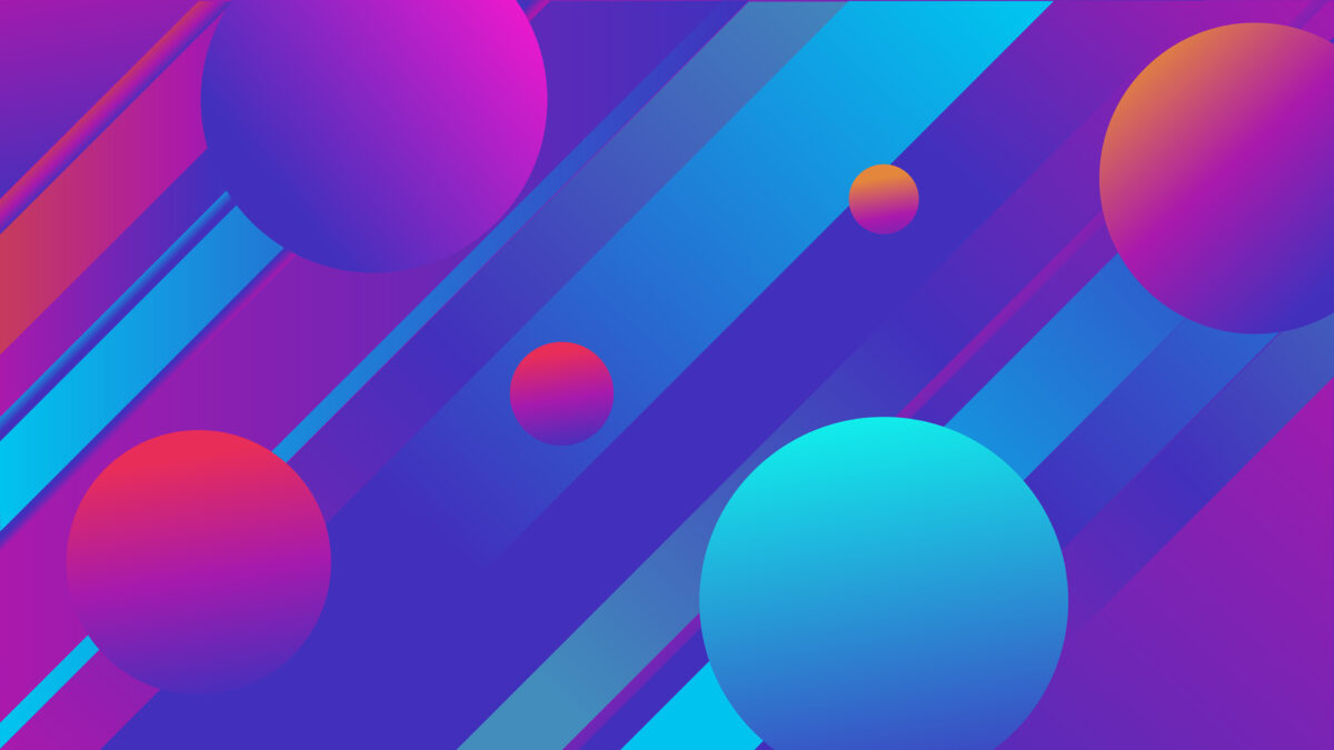 3D фон разноцветный градиенты