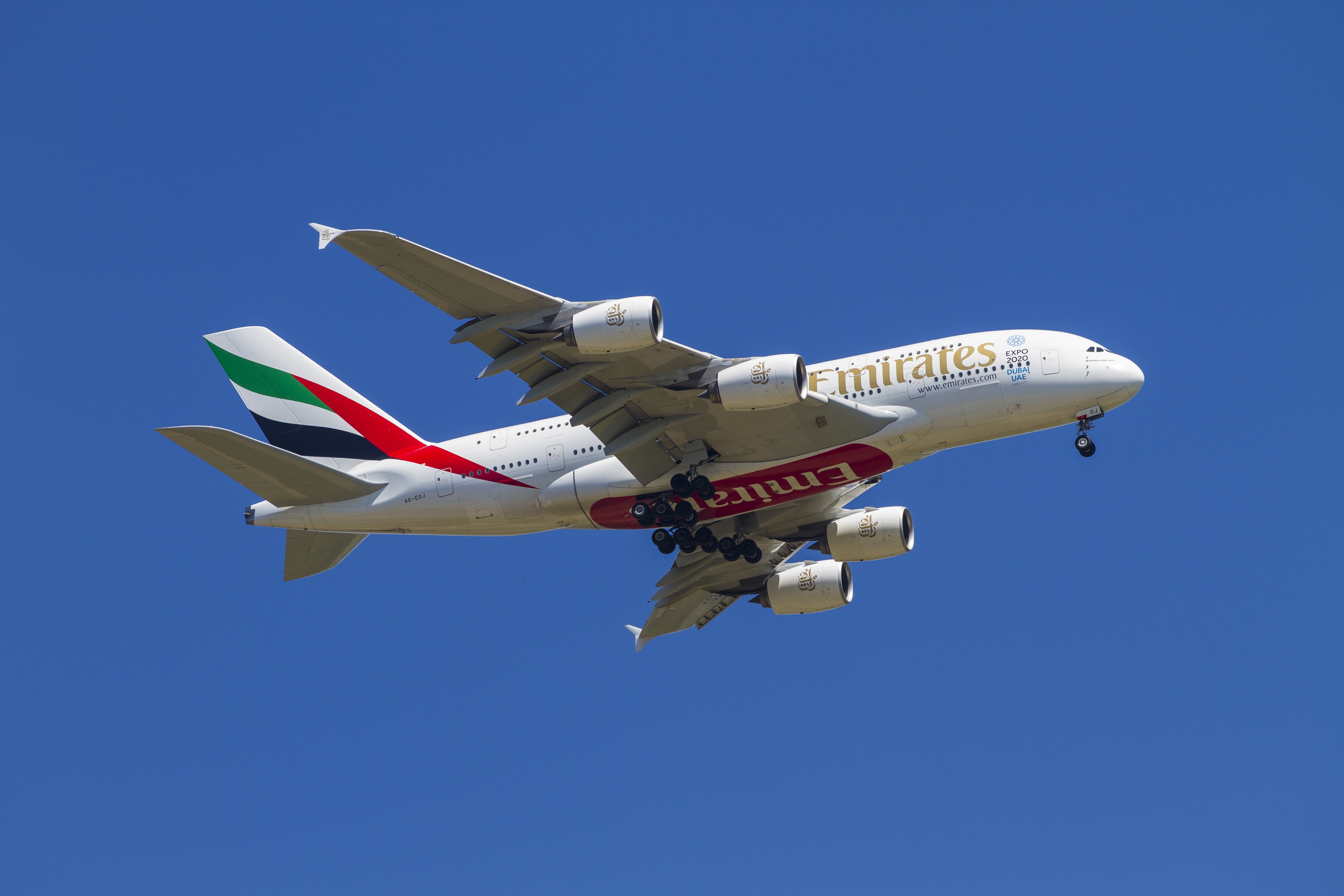 Airbus A380 в полёте