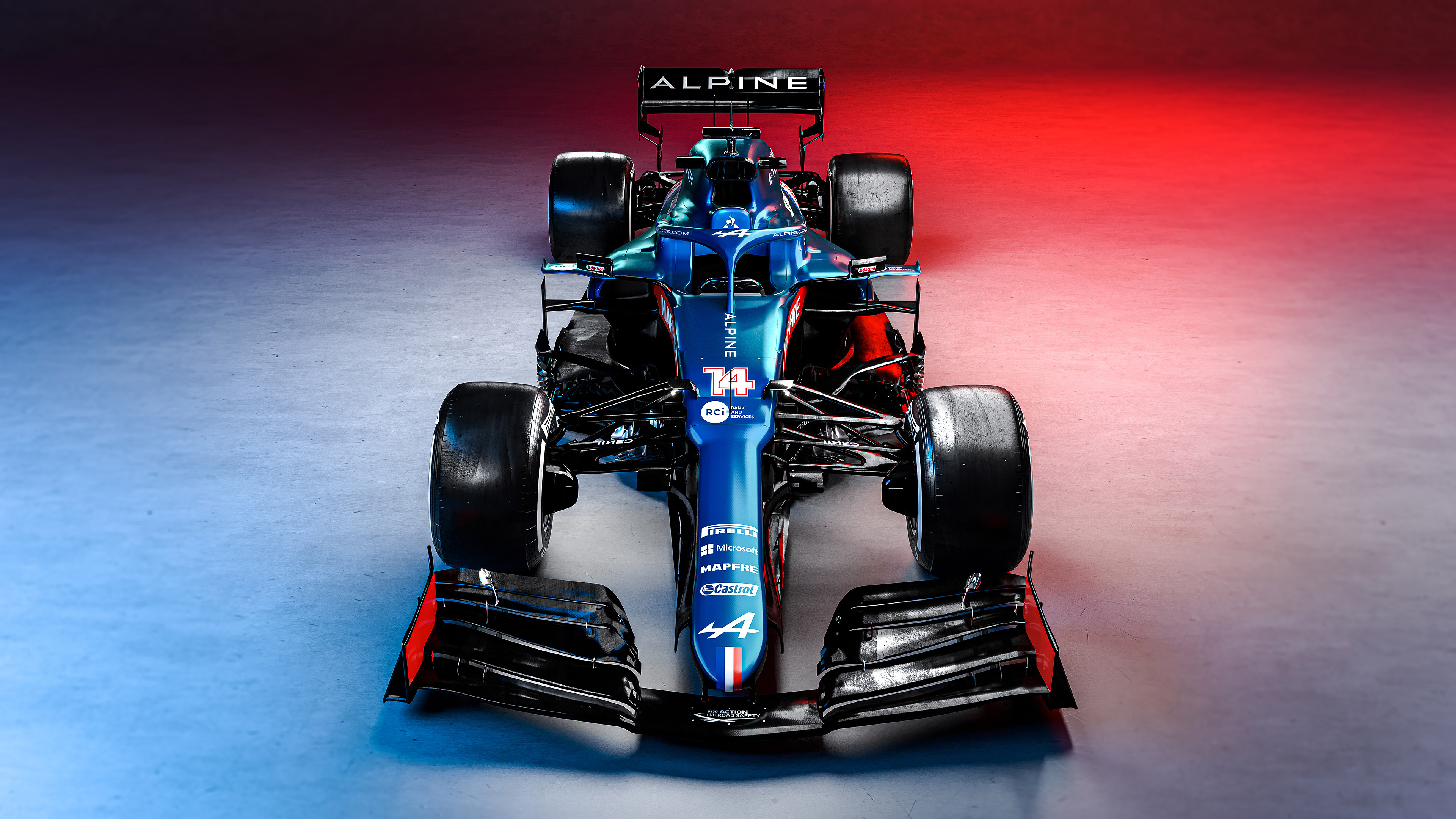 Alpine A521 гоночная машина F1