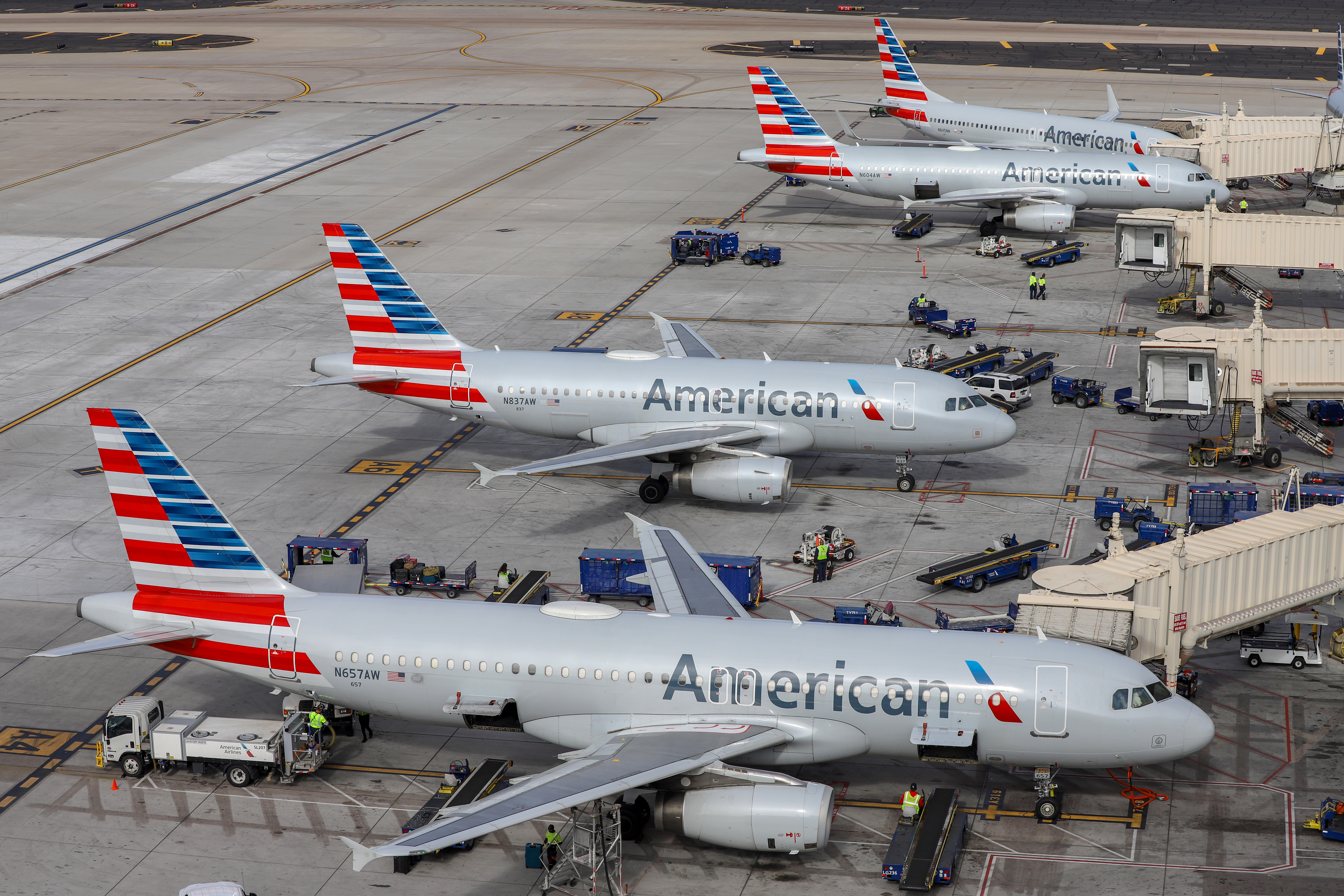 American Airlines Самолёт группа самолётов