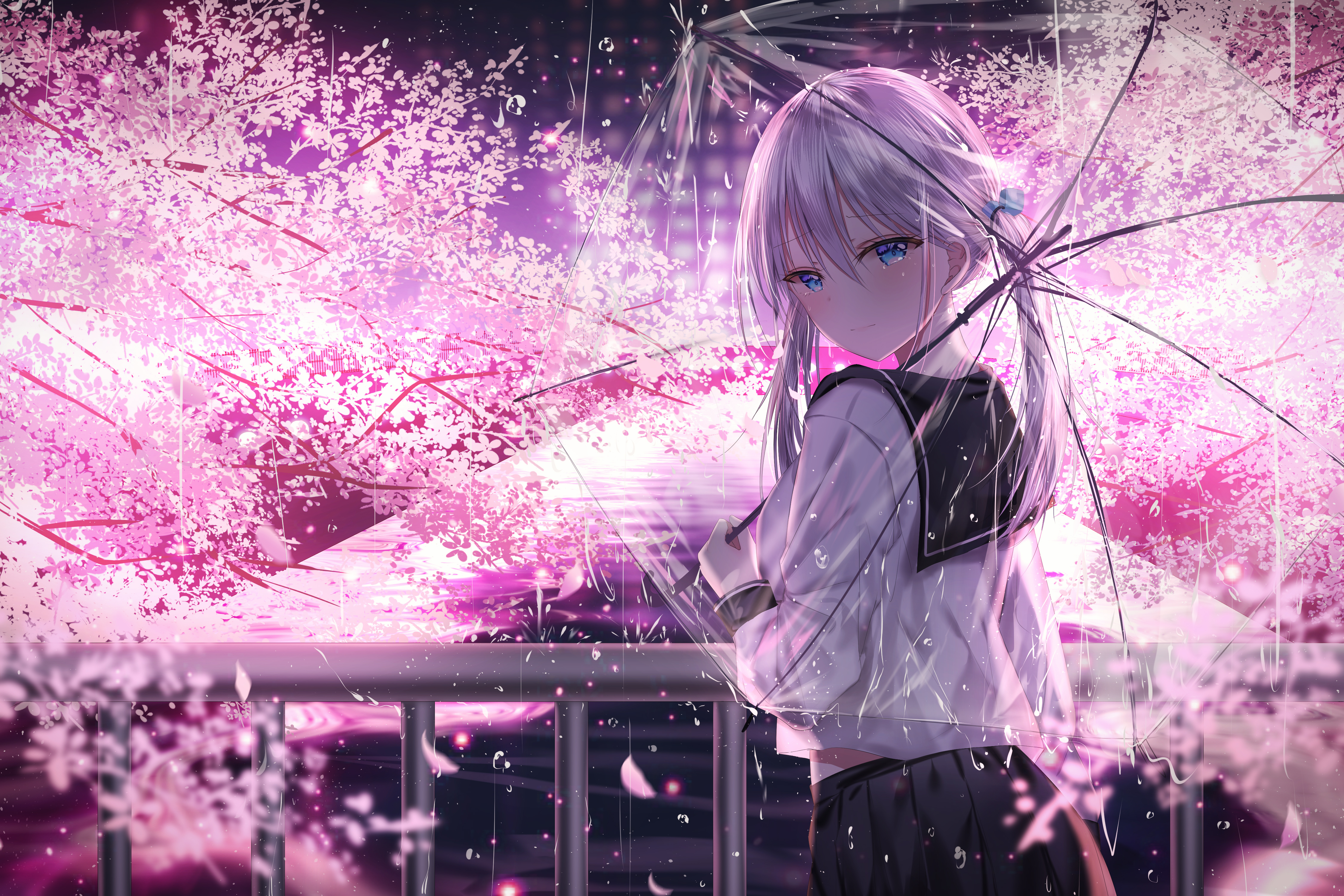 Cherry и Tears дождь, чай