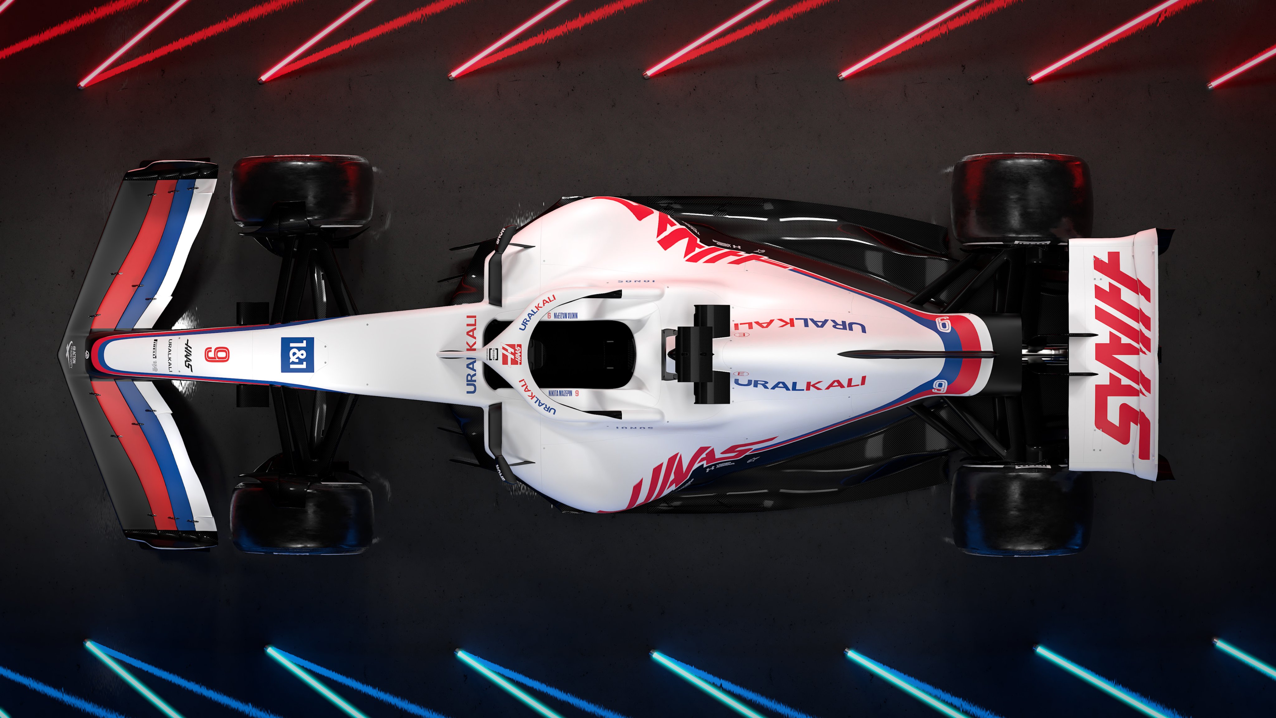 Гоночная машина Haas F1 Team 2022