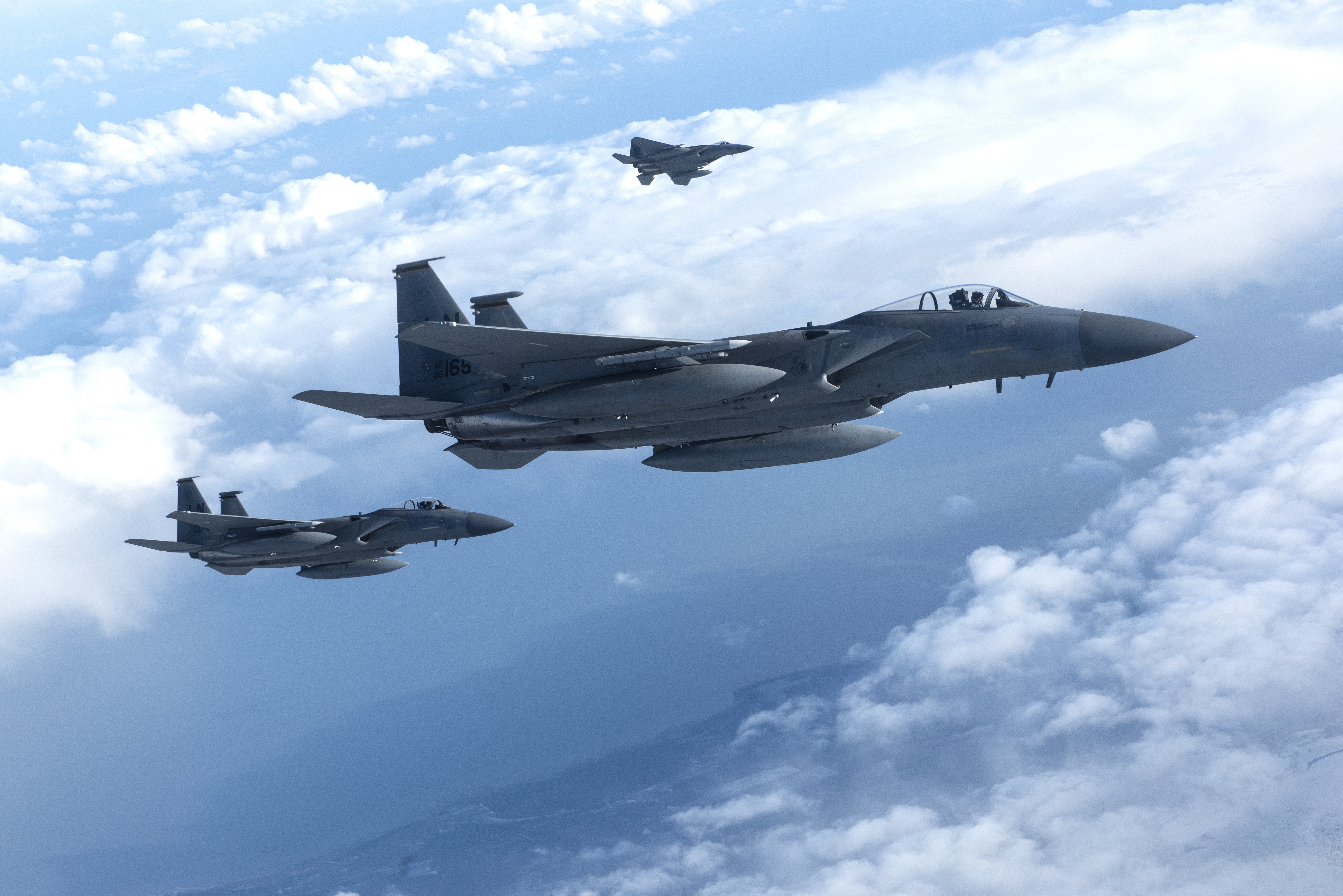 McDonnell Douglas F 15 Eagle в полёте