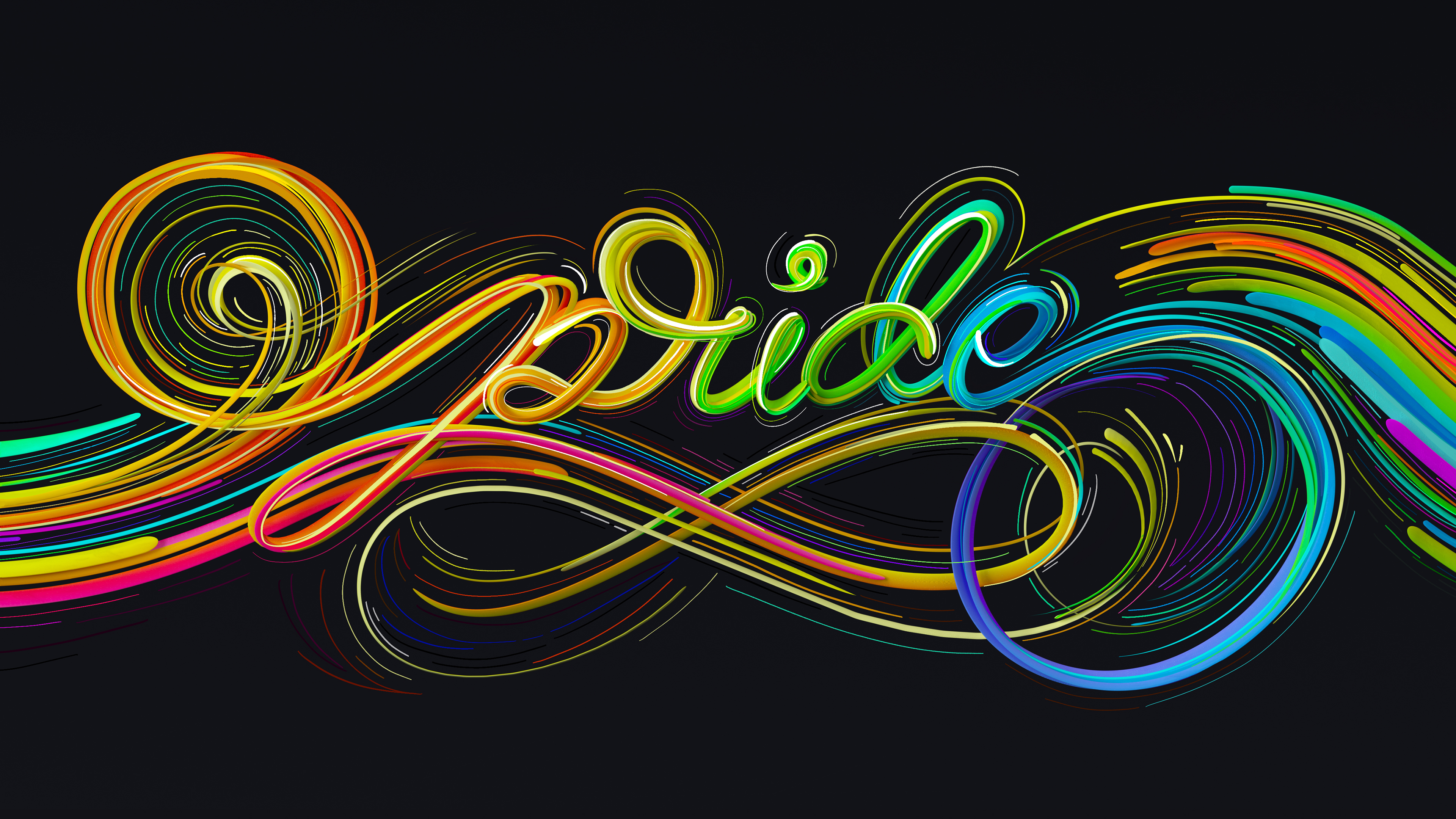 Microsoft Pride Typography