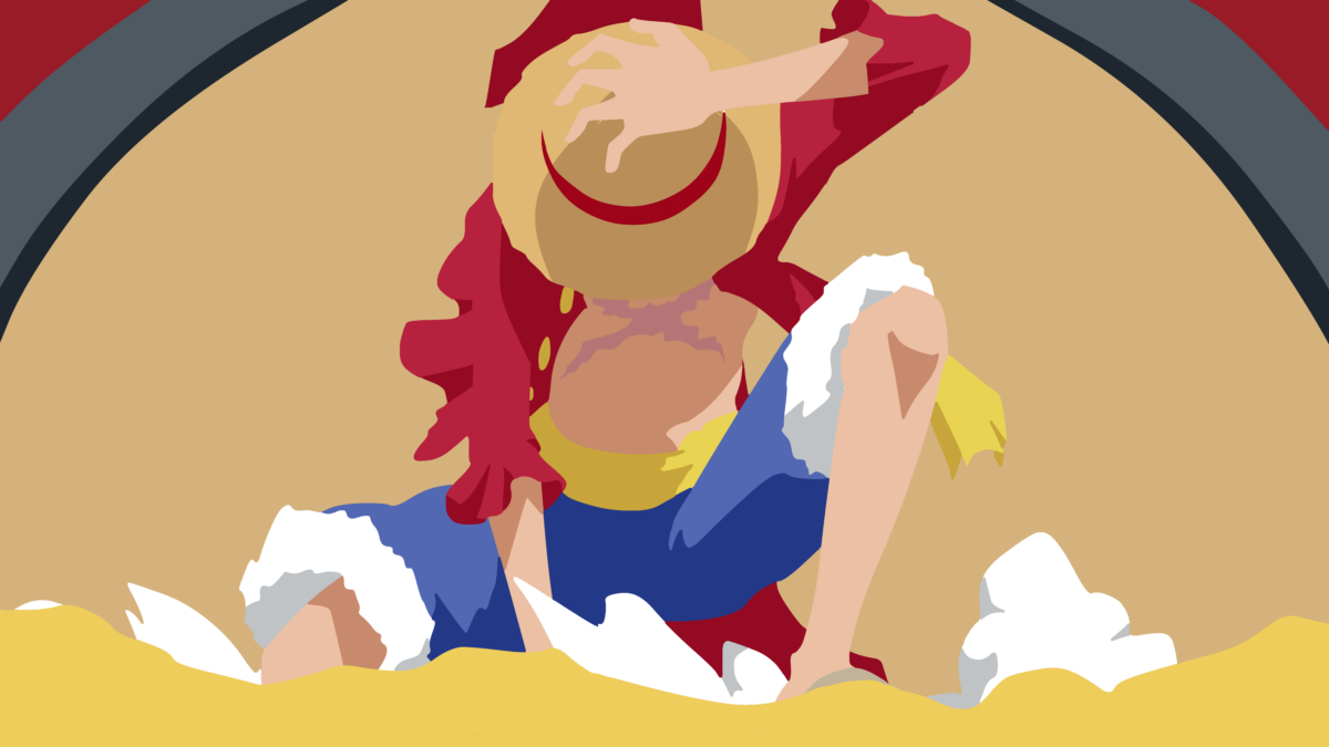 Monkey D. Luffy минимализм V1