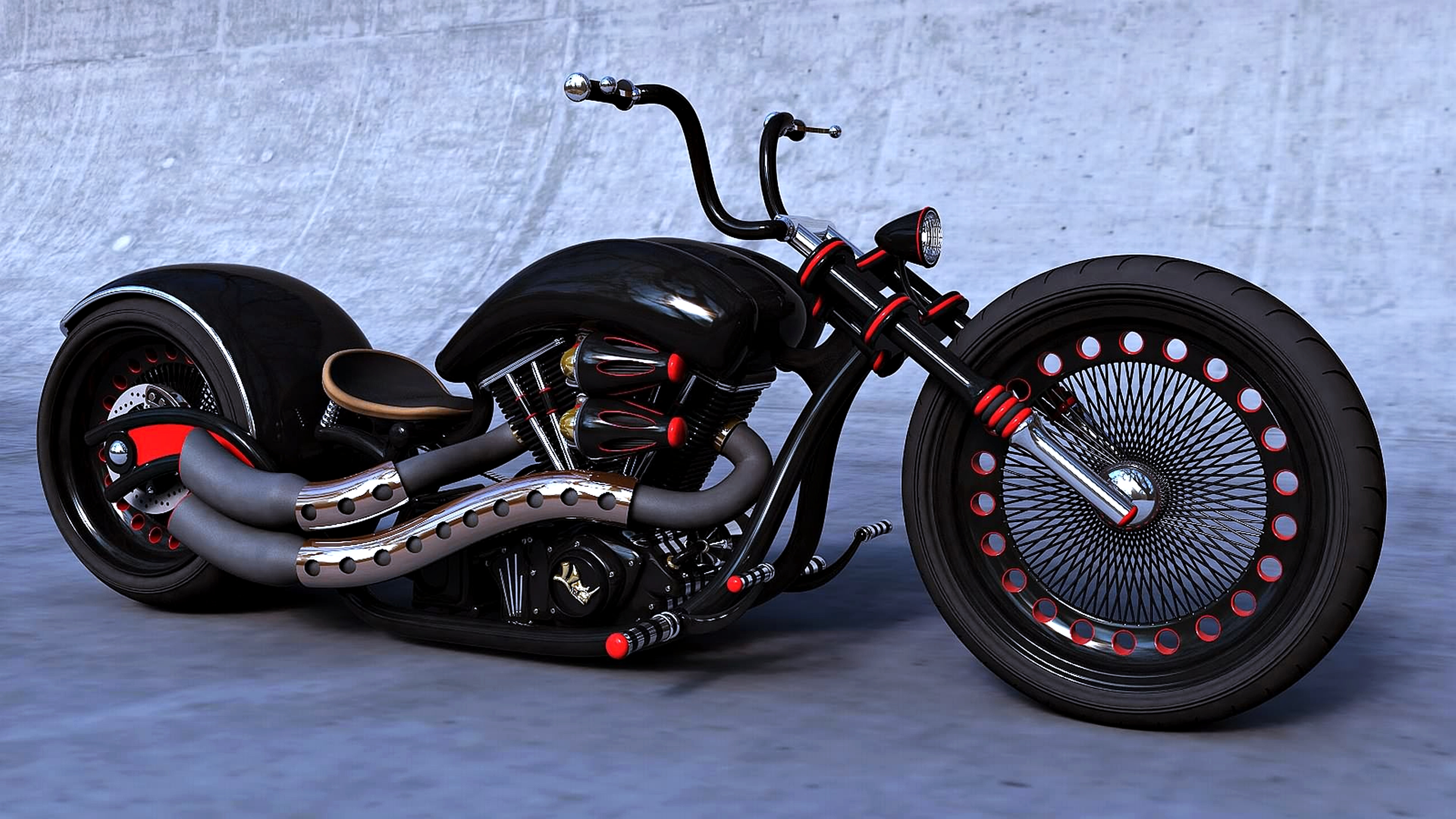 Мототехника стильный черный мотоцикл Harley Davidson