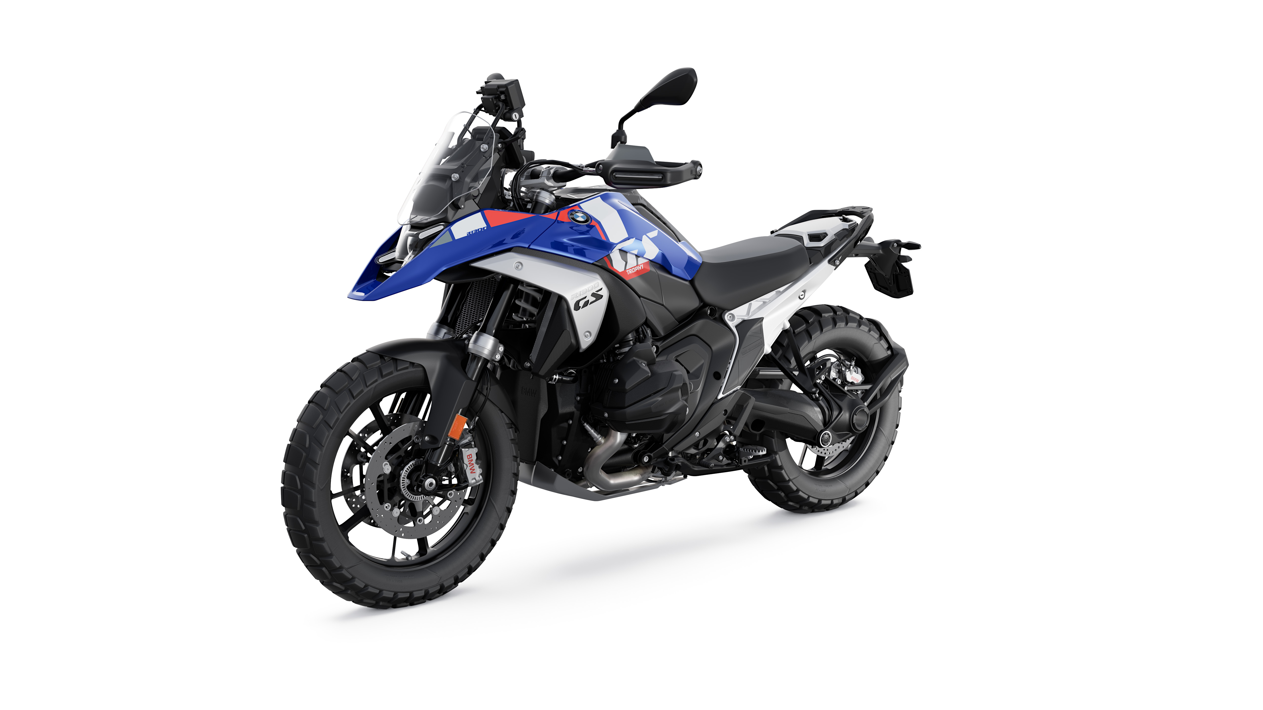На белом фоне мотоцикл BMW R 1300 GS, 2024 года
