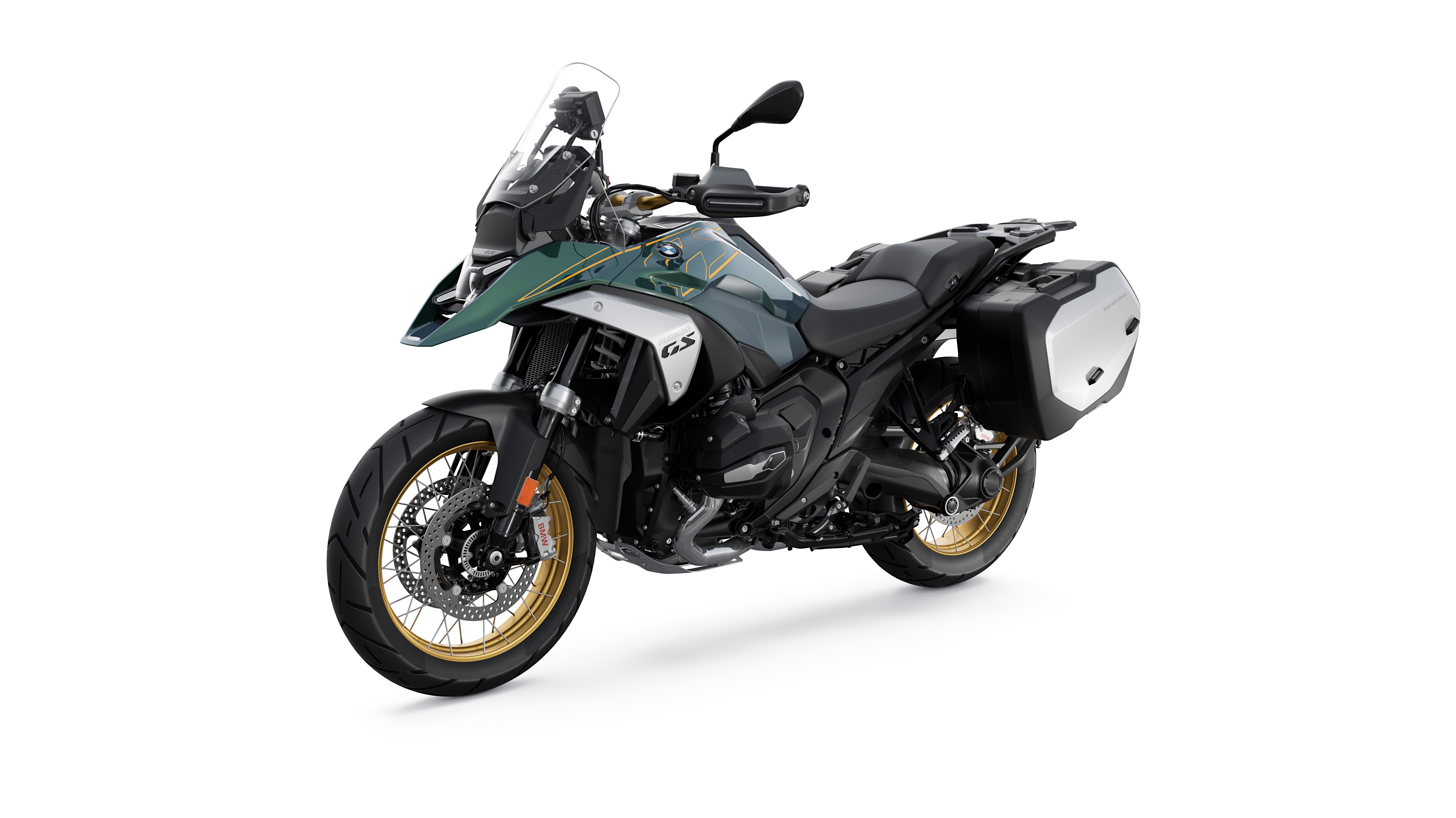 На белом фоне новый мотоцикл BMW R 1300 GS
