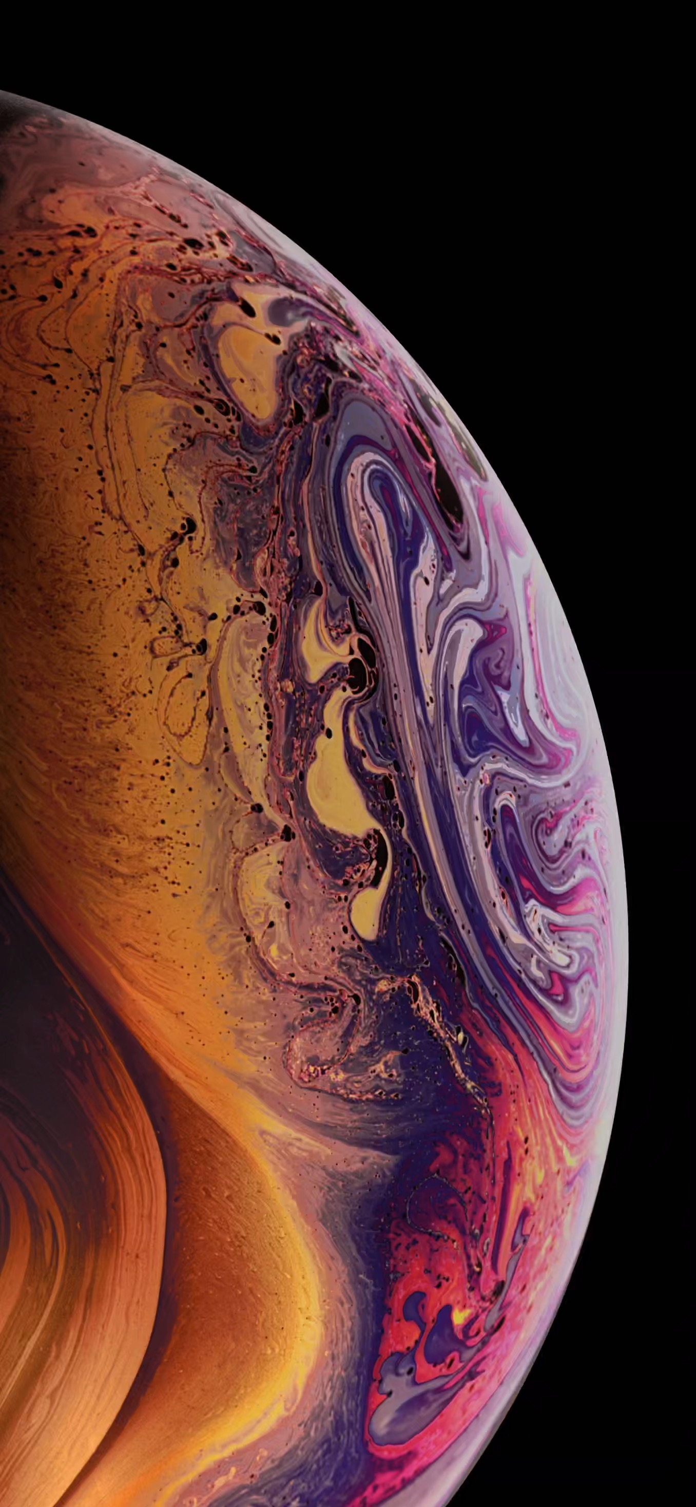Оригинальная заставка iPhone оранжевая