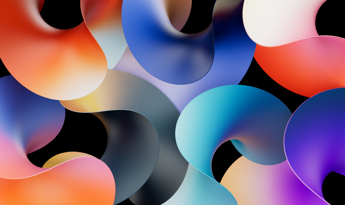 Разноцветный градиенты apple curves
