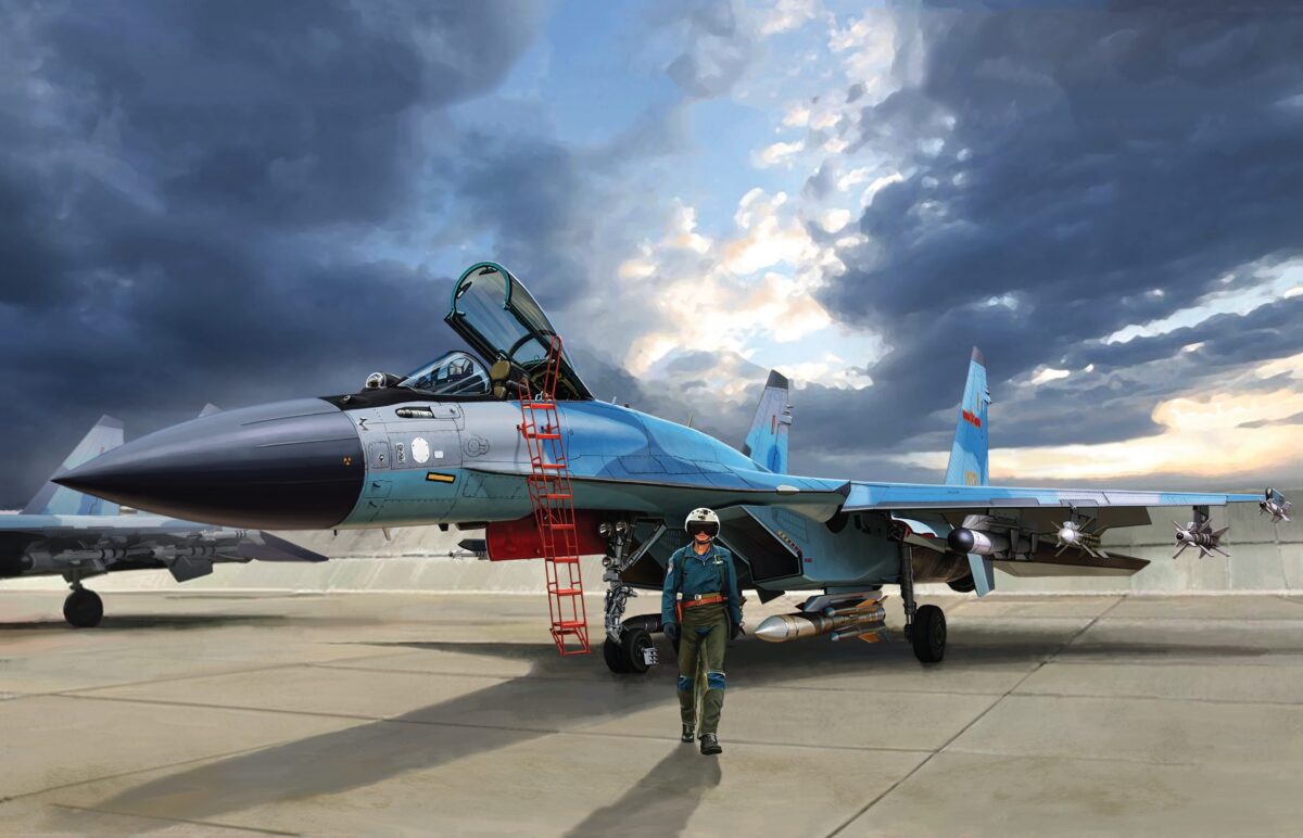 Sukhoi Su 35 в полёте истребитель