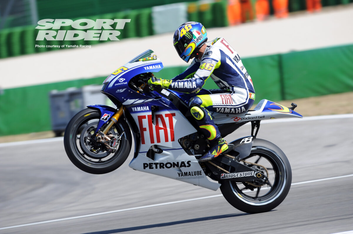 Valentino Rossi на мотоцикле