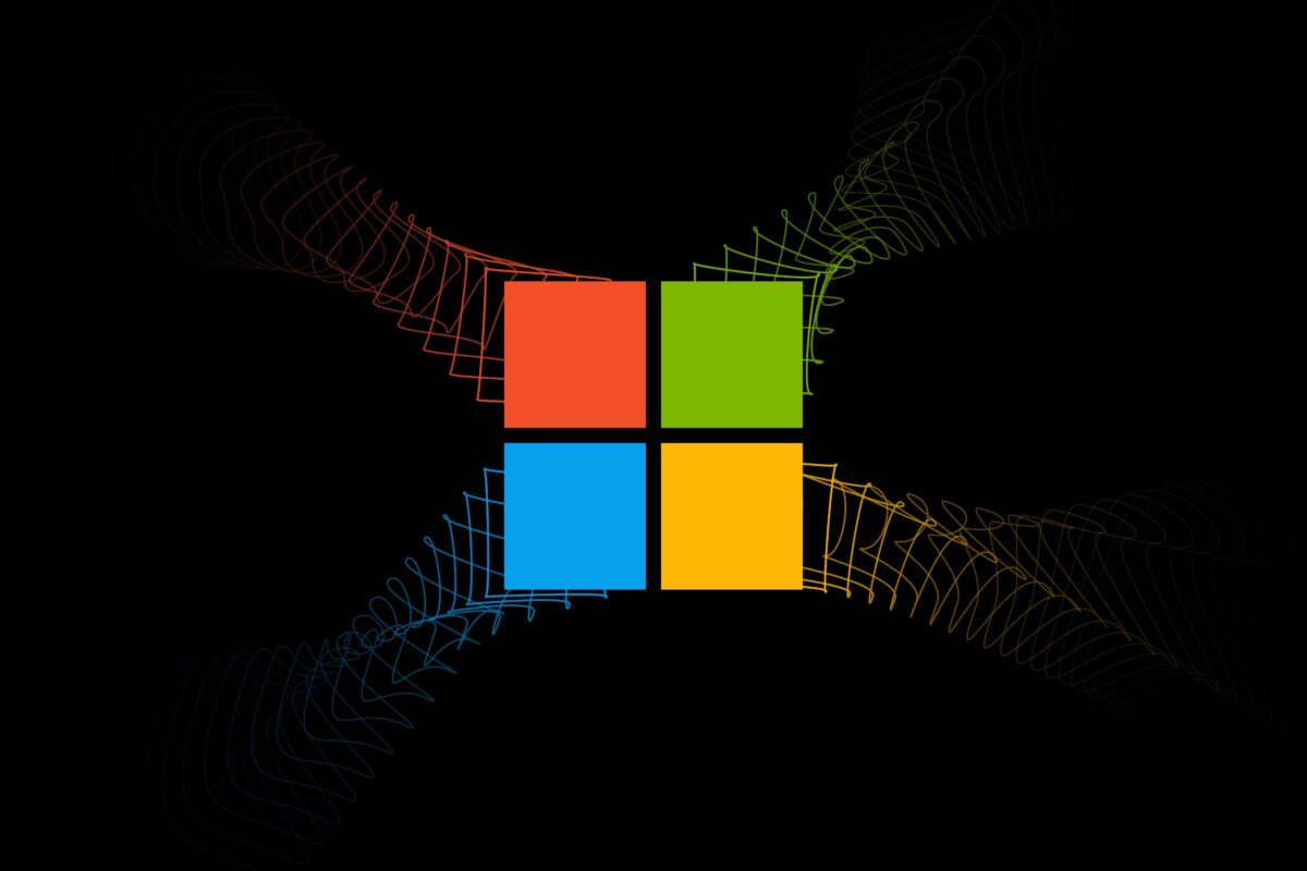 Windows logo Black background