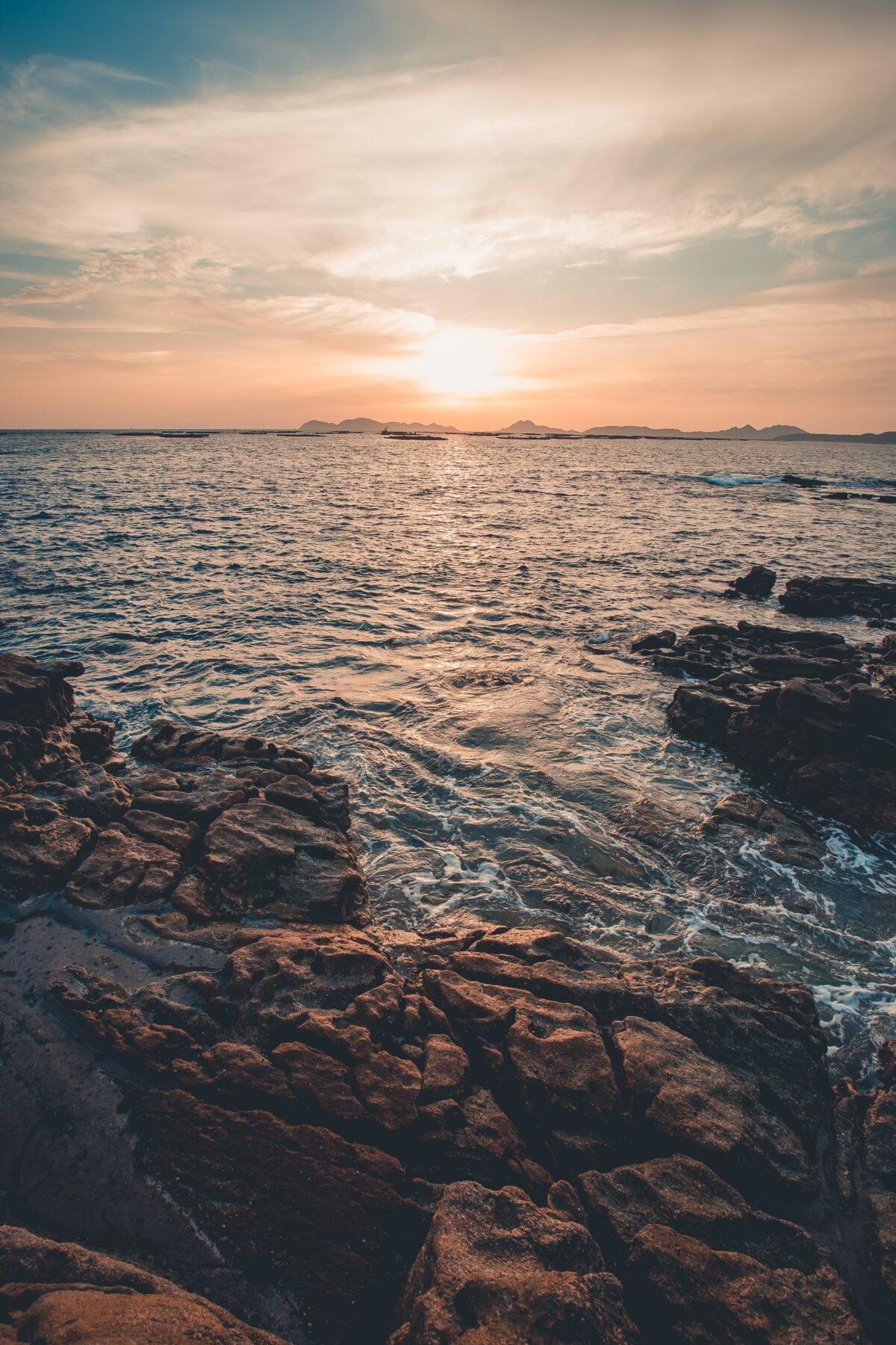 Закат на море