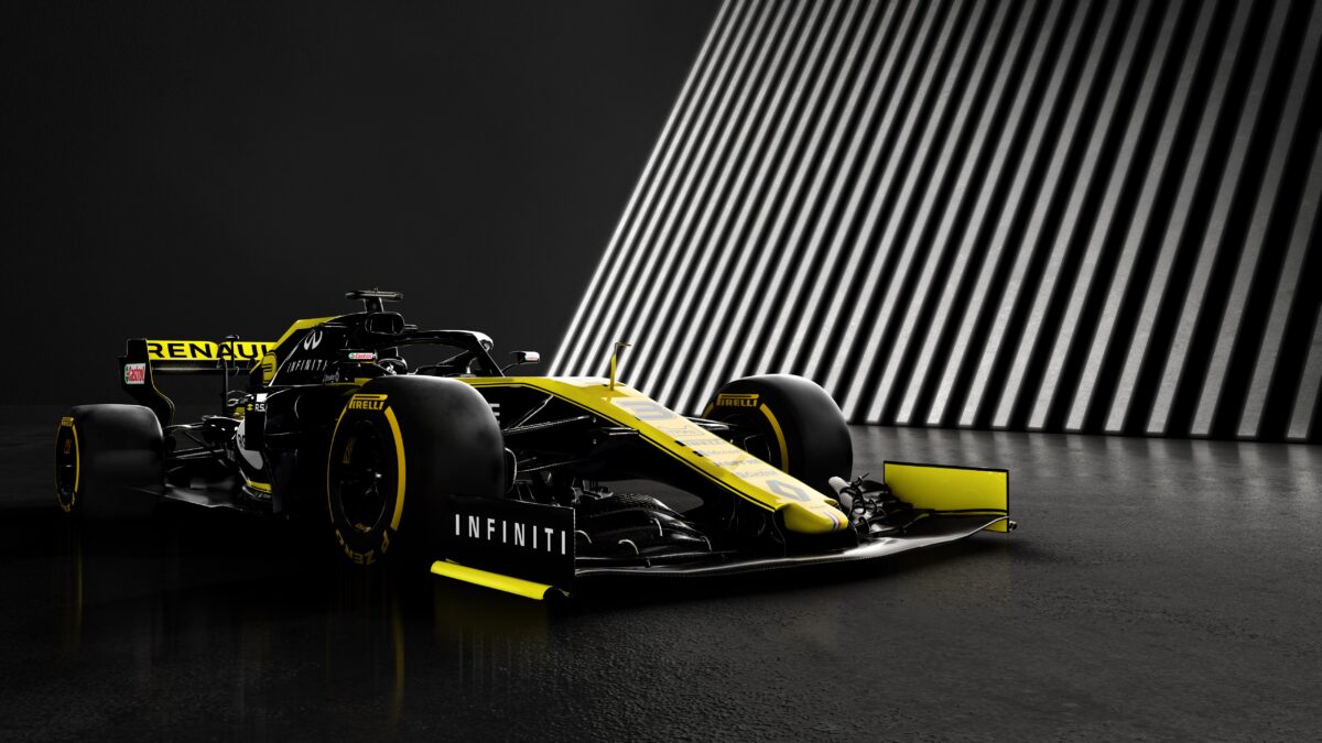 Жёлтый болид Renault R.S.19